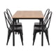 thumbnail image 3 of Juego de Comedor 4 Sillas Tolix Mesa Rectangular Industrial 120x80x75 Cm, 3 of 11