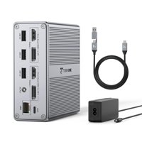 Estación De Acoplamiento Tobenone Para Doble Monitor 4K @60Hz Usb-C 65W Pd