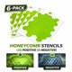 thumbnail image 3 of Juego de plantillas LiME LiNE de 6 piezas - Patrón de panal, 3 of 7