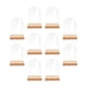 thumbnail image 4 of 10 Uds. de tarjetas acrílicas para colocar con soporte, tarjetas de nombre, tarjetas de asiento, placa en blanco, números de mesa DIY para boda, 6cmx0.2cmx9cm, 4 of 5