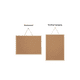 thumbnail image 3 of Pizarra Corcho 40 X 60 Borde Madera Resistente + Fijadores Café, 3 of 3