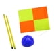 thumbnail image 3 of Bandera de esquina de fútbol, equipo de campo, bandera de deportes de entrenamiento versátil, bandera de esquina de campo de fútbol para adultos y niñ Poste de 1m con base azul., 3 of 5