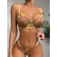 thumbnail image 3 of Floral Embroidery Lingerie Set, Romantic Push Up Bra & Thong Panties, Women's Sexy Lingerie & Underwear, 3 of 3