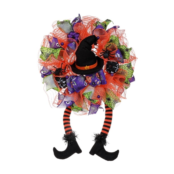 Garland Guirnalda De Halloween Hecha A Mano Para La Puerta Principal Para El Festival De La Puerta De Halloween
