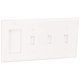thumbnail image 2 of Placa de pared Leviton de 4 vías blanca de nailon termoplástico, 2 of 5