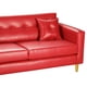 thumbnail image 3 of Sofa New Retro 3 Cuerpos Pu 01 Rojo, 3 of 5