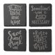 thumbnail image 1 of Juego de 4 pizarras Coasters American Atelier, color plateado, 10 x 10 cm, 1 of 7