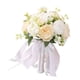 thumbnail image 1 of Ramo De Rosas De Seda Para Dama De Honor, Boda, Compromiso, Aniversario, Altura 25 Cm, Champán, 1 of 3