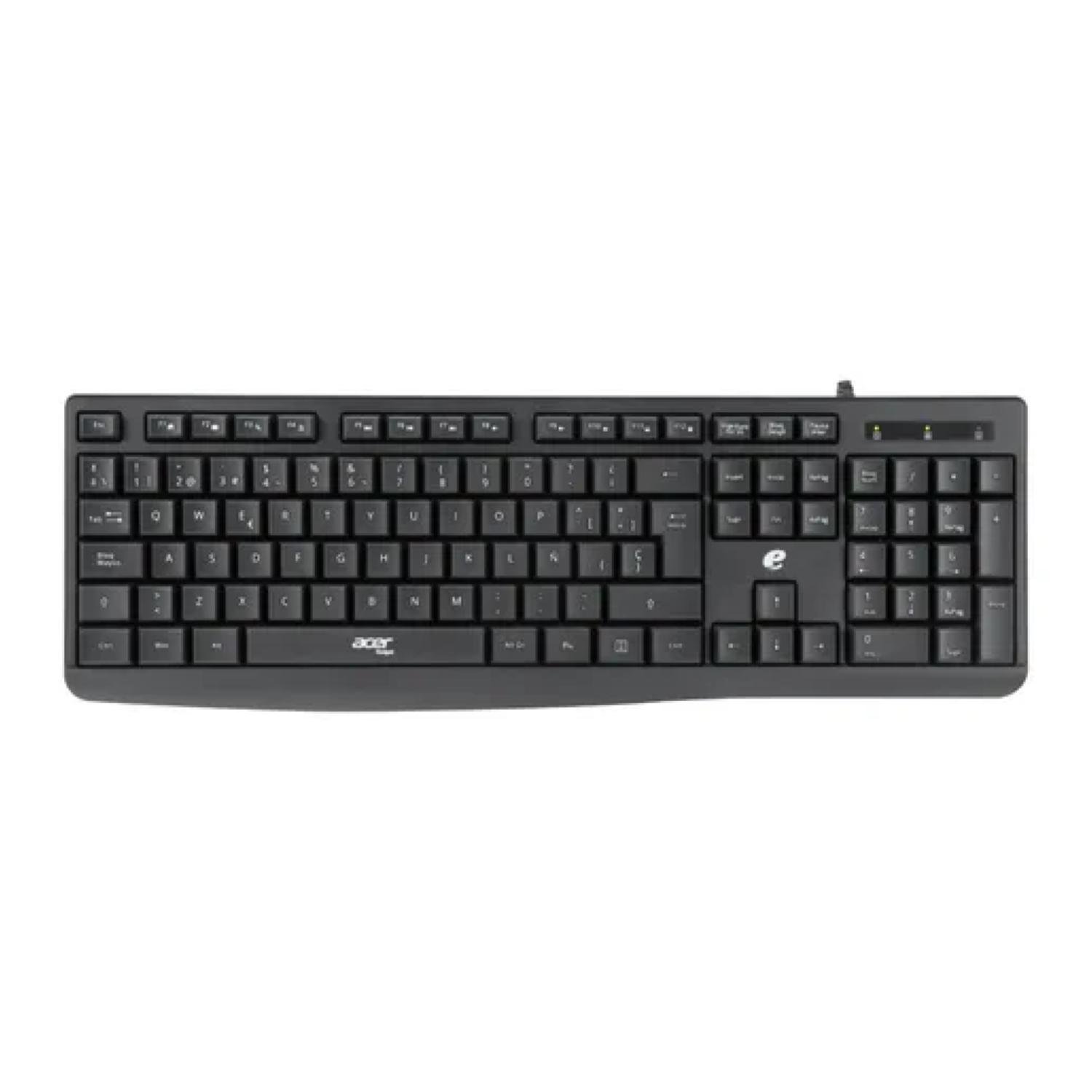 Acer - Kit Teclado Y Mouse Alambrico Usb Negro Eak040