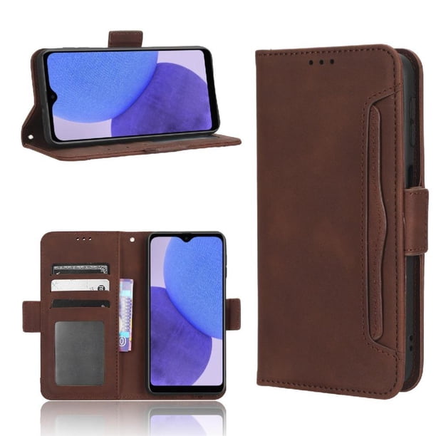 Funda Cartera Magnética para Samsung Galaxy A23E/A23S- Tarjetero Desmontable, Cuero PU, Soporte