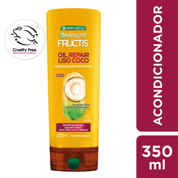 Acondicionador Fructis Oil Repair Liso Coco, 350 ml