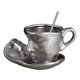 thumbnail image 3 of Taza De Café Con Platillo Y Cuchara, Taza De Cara Humana 3D Para Cocina Romántica Y Hogar, 3 of 3