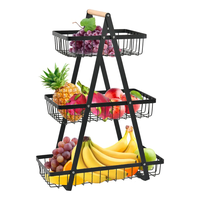 Genérico - Frutero 3 Niveles Cesta Moderna Decoracion Cocina