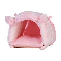 Magideal - Jaula Para Pájaros, Nido, Cabaña Para Pájaros, Jaula Escondida, Accesorios, Tienda De Campaña, Cama, Casa Para Pájaros Suave, Nido Colgante Para , Rosa