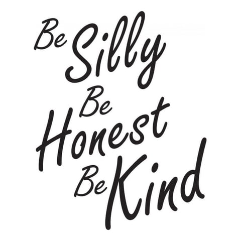Rienda Libre Graphics - Decomural Be Silly Honest Kind Inspirational Ws-44280