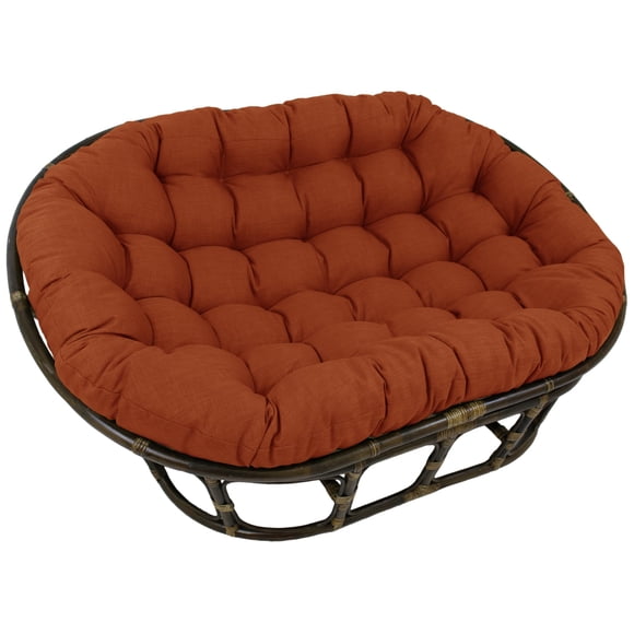 Cojín Papasan doble para exteriores Blazing Needles, color canela