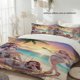 thumbnail image 1 of 3pcs K-Pop Beach Vacation Printed Duvet Cover Set a Perfect Choice for Party Home Decor, 1 of 1
