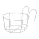 thumbnail image 1 of Macetas Colgantes Para Barandilla, Soporte Multiusos Para Macetas, Para Cubierta, Hogar, Jardín, Blanco, 12cm, 1 of 5