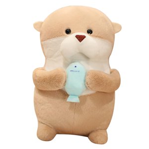 Magideal - Nutria Animal Relleno Hogar Decorativo Nutria Realista Juguete De Peluche Acompañar Juguete Para Dormir Para Niños Niños Niñas Regalos De Cumpleaños 21Cm