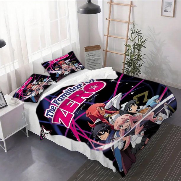 3pcs The Familiar of Zero Duvet Cover Set - 3pcs Bedding Ensemble Including Comforter Covers and Pillowcases Perfect for the Living Room or as Decor