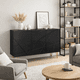 thumbnail image 3 of Buffet Moderno LuxLine Negro con Patas Doradas, 3 of 7