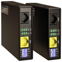 Kit Extensor Ethernet Tupavco Tex-100 Sobre Línea Telefónica O Cable Cat5/Cat6 Con Alcance De Hasta 2,1 Km (Par De 2 Unidades)