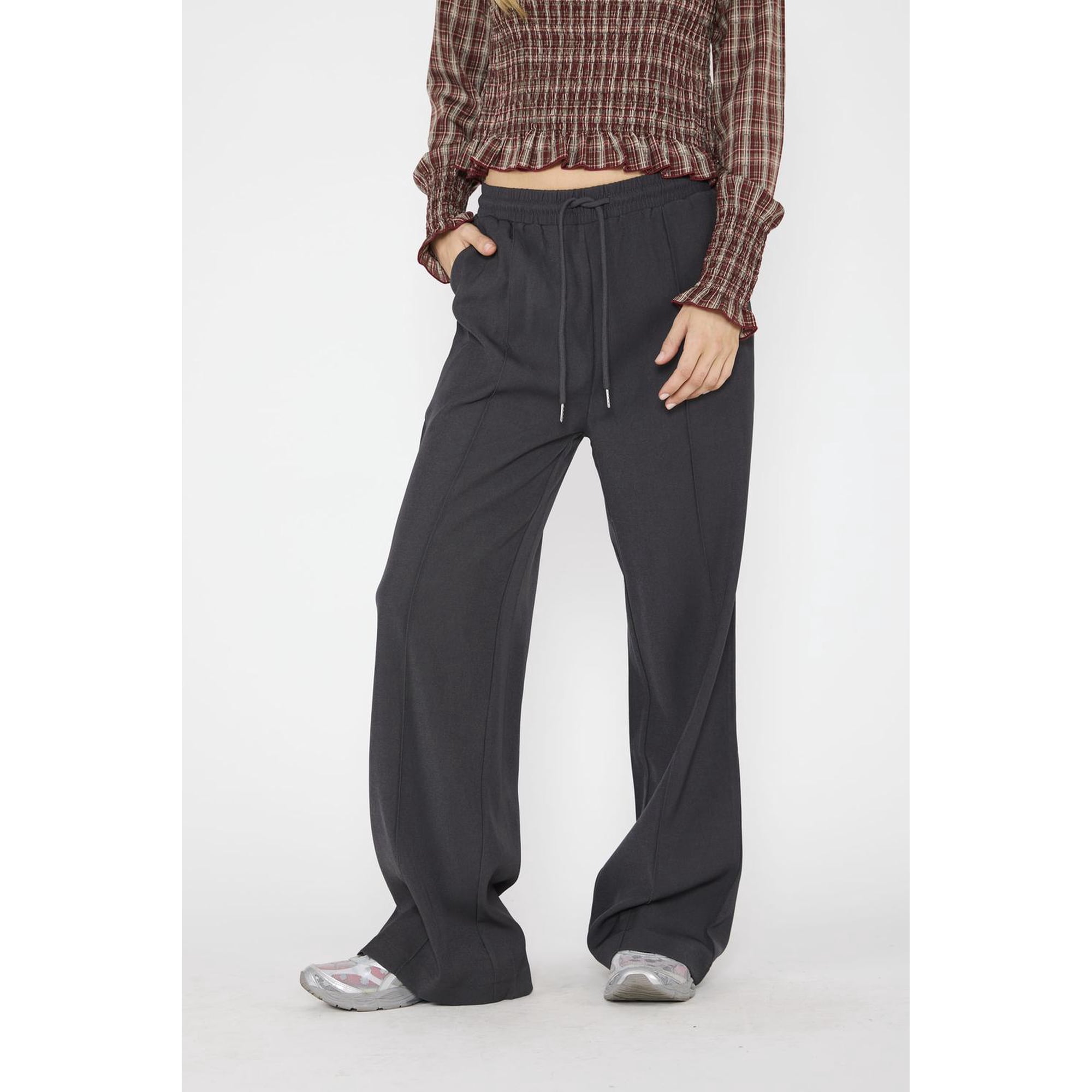 Atr - Pantalón María Gris Gris Xl