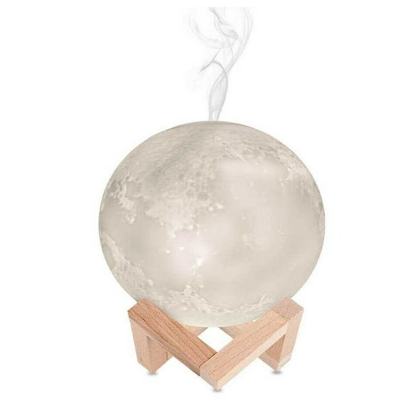 Lampara luna llena 3d con humidificador