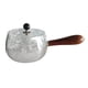 thumbnail image 4 of Tetera giratoria de cristal, tetera de 17oz/500ml, tetera floreciente, tetera portátil transparente, mango de madera desmontable para cocinas caseras, 4 of 5