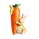 thumbnail image 4 of Estatua De Zanahoria De Conejo, Pequeña Artesanía, Figura De Pascua Para Decoración, Estantería De Baño, Levantando Una Zanahoria, 4 of 5