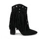 thumbnail image 1 of Botín Vaquera con Flecos Gamuza PG5332 Mujer Negro Talla 35, 1 of 7