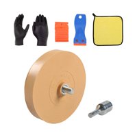 Magideal - Borrador De Calcomanías Genérico, Disco Removedor De Adhesivos De Rueda, Práctico Juego De Herramientas De Eliminación De Pegatinas Premium Para Rayas 88 Mm Plano