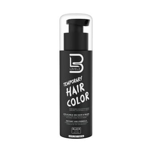 Level 3 - Kit Tinte De Barba Barberia Temporary Hair Color Tono 1 Negro 125Ml