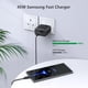 thumbnail image 3 of Cargador NNQEKBUF, 45 W, superrápido, tipo C, USB C, Android, paquete de 2, 3 of 7