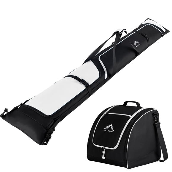 Combinación de bolsa de esquí y bolsa para botas GoHimal acolchada para viajes en avión