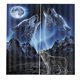 thumbnail image 1 of Juego De 2 Paneles De Decoración De Animales Para Adolescentes, Cortinas De Ventana Con Estampado 3D, Lobo, 1 of 5