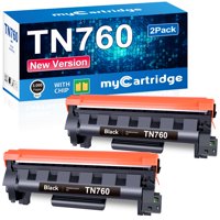 Cartucho De Tóner Mycartridge Tn760 Tn-760, Paquete De 2, Negro