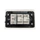 thumbnail image 4 of Pack 10 Tomacorriente Simple 10/16A 250V + Interruptor Doble 9/12 10A Blanco, 4 of 5