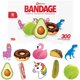 thumbnail image 1 of Bandages BioSwiss, variedad de animales, divertidos, comida, 300 unidades, 1 of 6