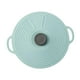 thumbnail image 5 of Tapa De Olla De Silicona Resistente Al Calor Con Asa Para Platos De Almacenamiento De Alimentos Tazas Azul 20cm, 5 of 5