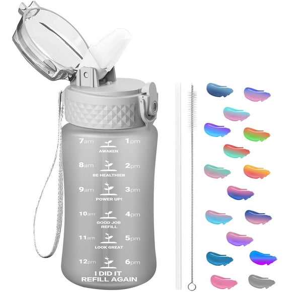 Botella de Agua Oldley 355ml Gris Niños