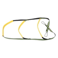 Magideal - Escalera De Cuerda Marina Plegable Con Ganchos De Acero Inoxidable Peldaños Antideslizantes Correa De Retención Y Diseño Compacto Adecuada Para Embarcaciones Kayak Deportes Fluorescente