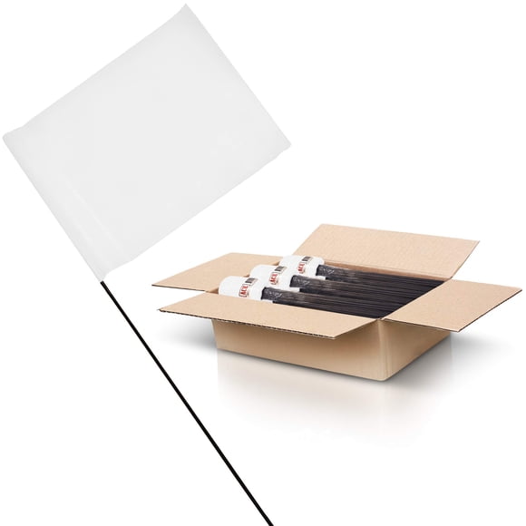 Marking Banderas ACE Supply, color blanco, 1000 unidades, 10 x 12 x 38 cm, para jardín