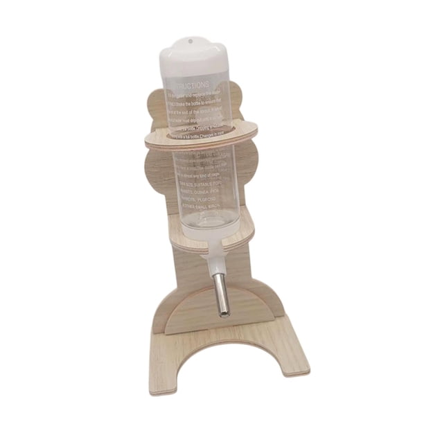 Botella de agua de hámster recipiente de agua vertical de agua para el hámster de hámster de hámster estante de agua dispensador de agua para ratones 125 ml