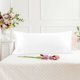 thumbnail image 2 of PiccoCasa Fundas de Almohada de Satén Suave como la Seda con Cremallera Fundas de Almohada Largas Queen Blanco Nieve, 2 of 7