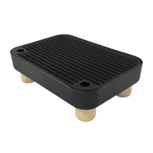 Ioensy - Caja De Arena Step Pet Supply Para Gatitos Y Gatos Mayores Para Suelo Alfombra Pedal Negro