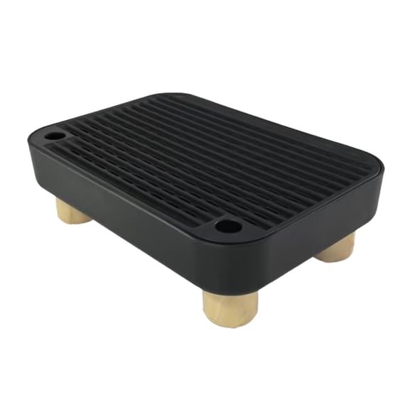Caja De Arena Step Pet Supply Para Gatitos Y Gatos Mayores Para Suelo Alfombra Pedal Negro