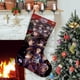 thumbnail image 1 of Dream SMP Tema: Calcetines de Navidad, fino lino blanco para colgar en escaleras y chimenea, decoración navideña para el hogar, regalo de Navidad. 45cm × 32cm, 1 of 5
