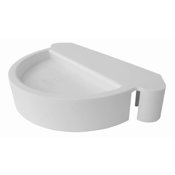 Tapa Universal Canaleta Agua Lluvia 110mm Blanco Dvp