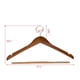 thumbnail image 4 of Perchas de Calidad con Acabado de Nogal Curvo – Pack de 10, 4 of 7